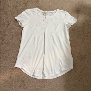 Lululemon Athletica White Cotton Tee